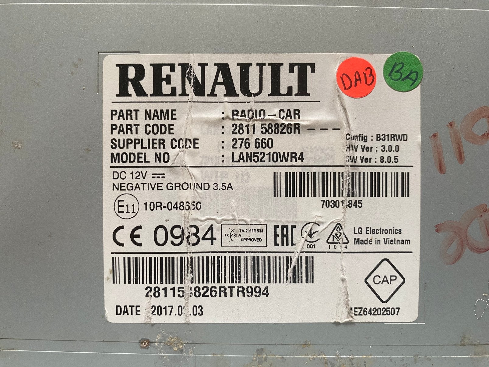 Navigatie Renault clio, Ophalen of Verzenden, Gebruikt, Renault