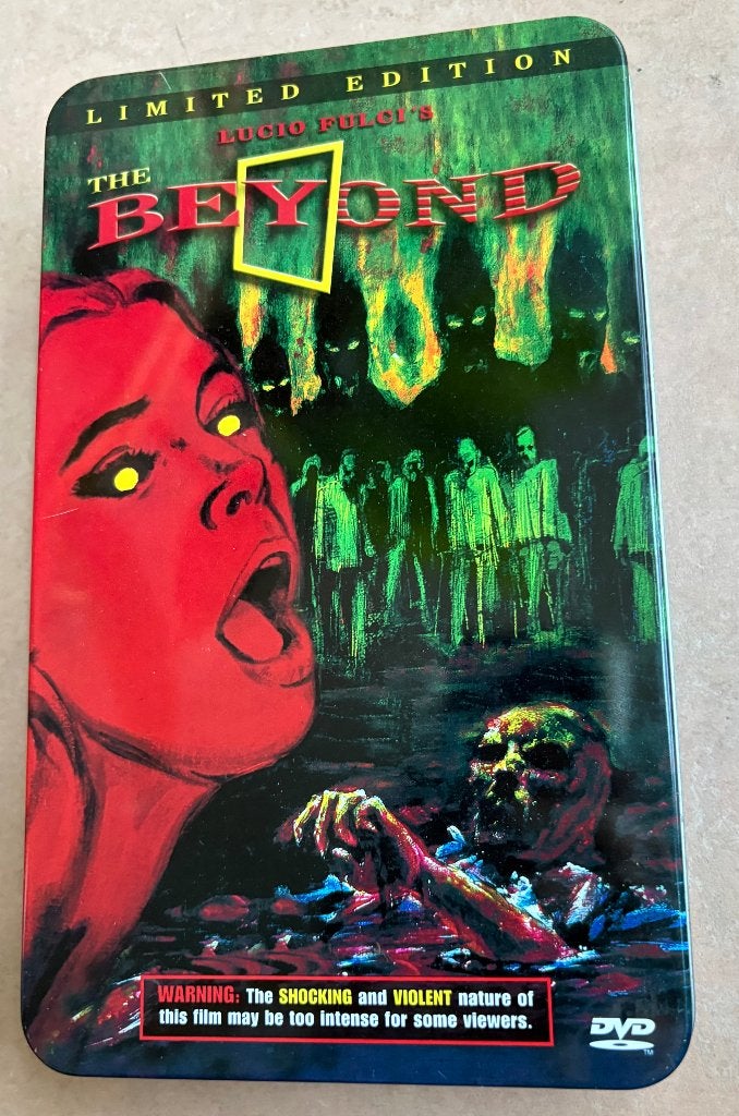 Lucio Fulci - 'The Beyond' (import, Limited Edition, blik), Cd's en Dvd's, Dvd's | Horror, Vanaf 16 jaar, Ophalen of Verzenden