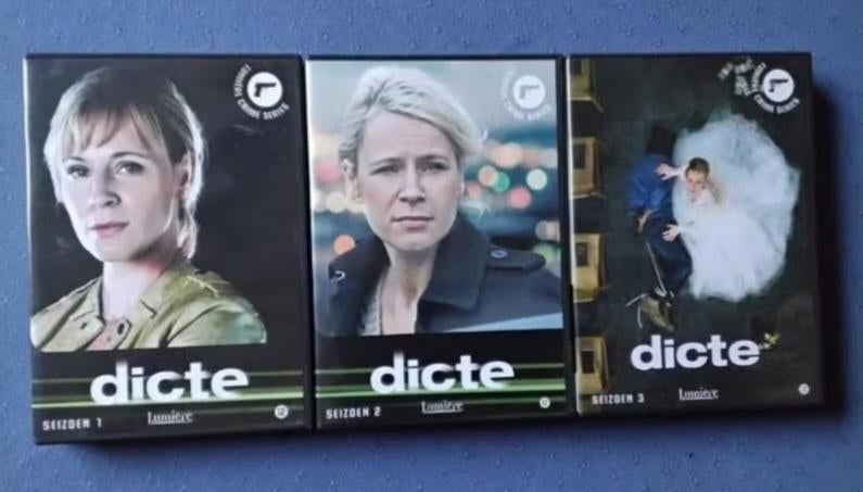 DVD Dicte seizoen 1 t/m 3 compleet (Lumière), Cd's en Dvd's, Dvd's | Tv en Series, Ophalen, Zo goed als nieuw, Vanaf 12 jaar, Boxset