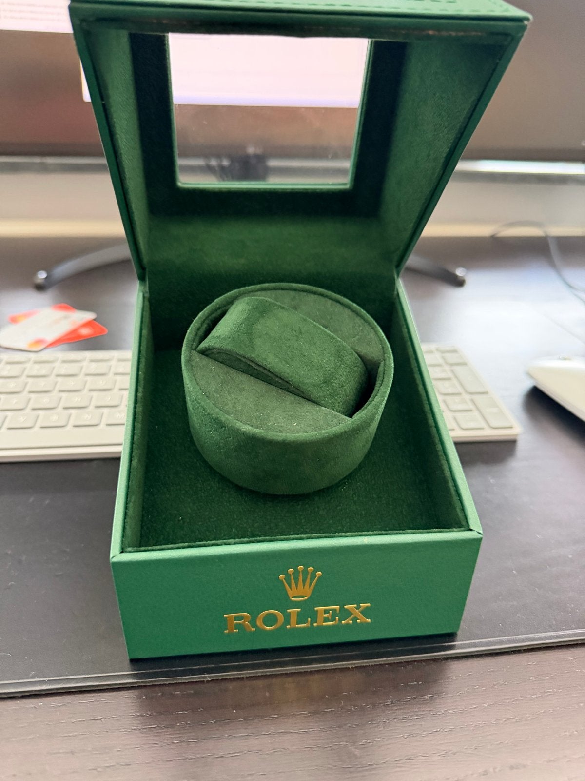 Rolex Watch Winder - Groen, Sieraden, Tassen en Uiterlijk, Horloges | Heren, Zo goed als nieuw, Overige merken, Staal, Ophalen of Verzenden