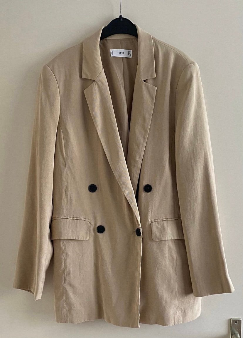 Blazer van MANGO..mt:38, Maat 38/40 (M), B, Verzenden, Beige