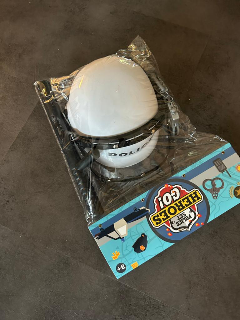 Politiehelm met accessoires - Speelset voor kinderen, Ophalen of Verzenden, Nieuw