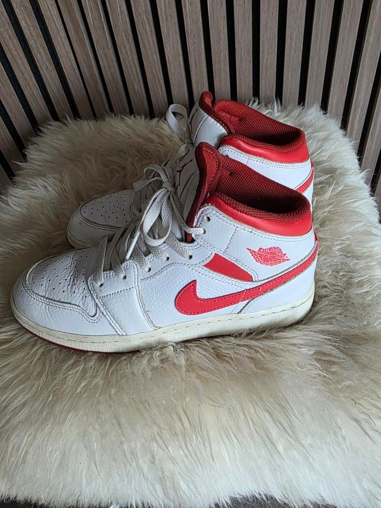 Nike Air Jordan 1 Mid - Maat 40, Nike Jordan, Wit, Ophalen of Verzenden, Sneakers of Gympen