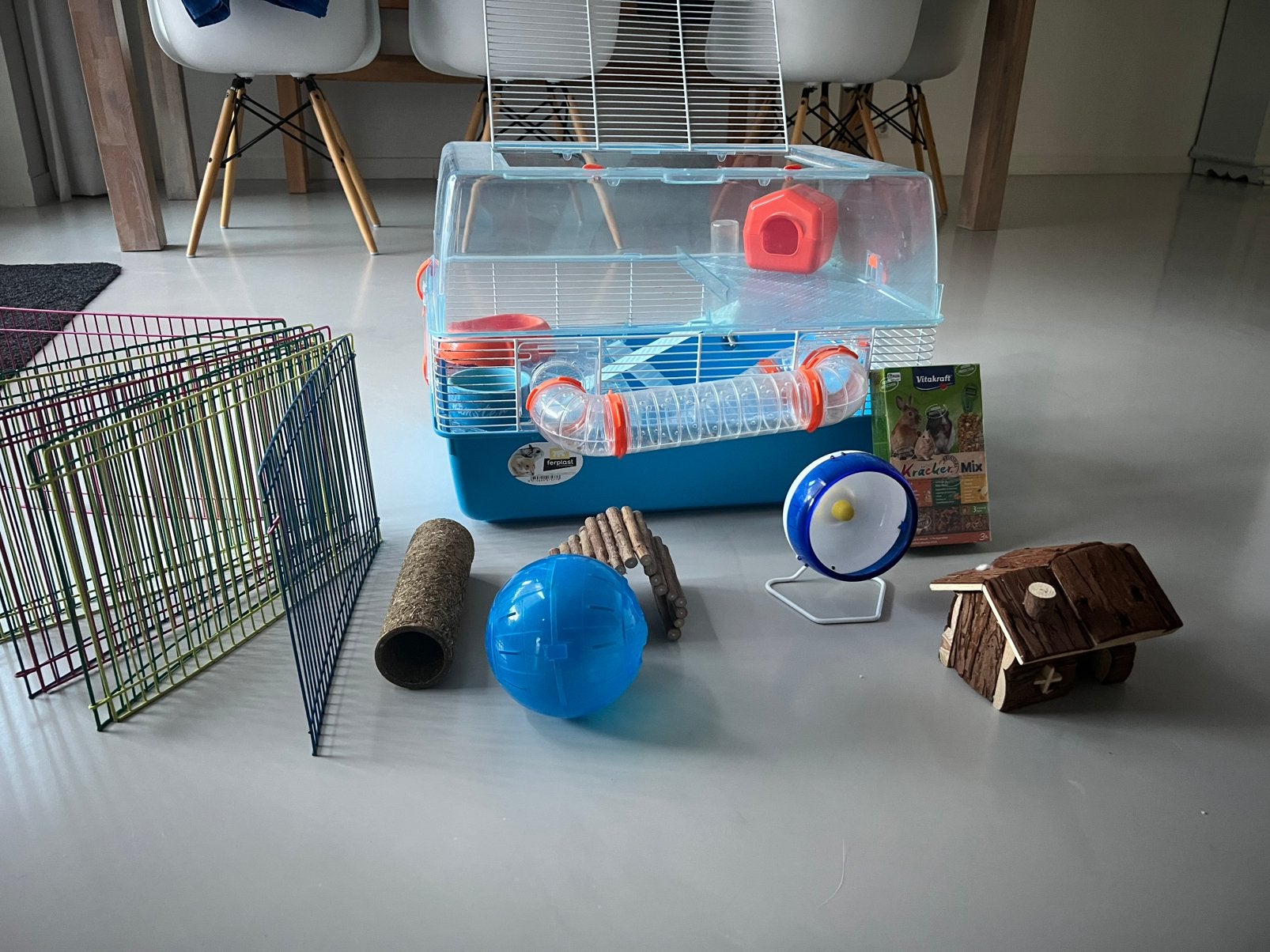Hamsterhok met attributen, Dieren en Toebehoren, Knaagdieren en Konijnen | Hokken en Kooien, Minder dan 60 cm, Minder dan 75 cm