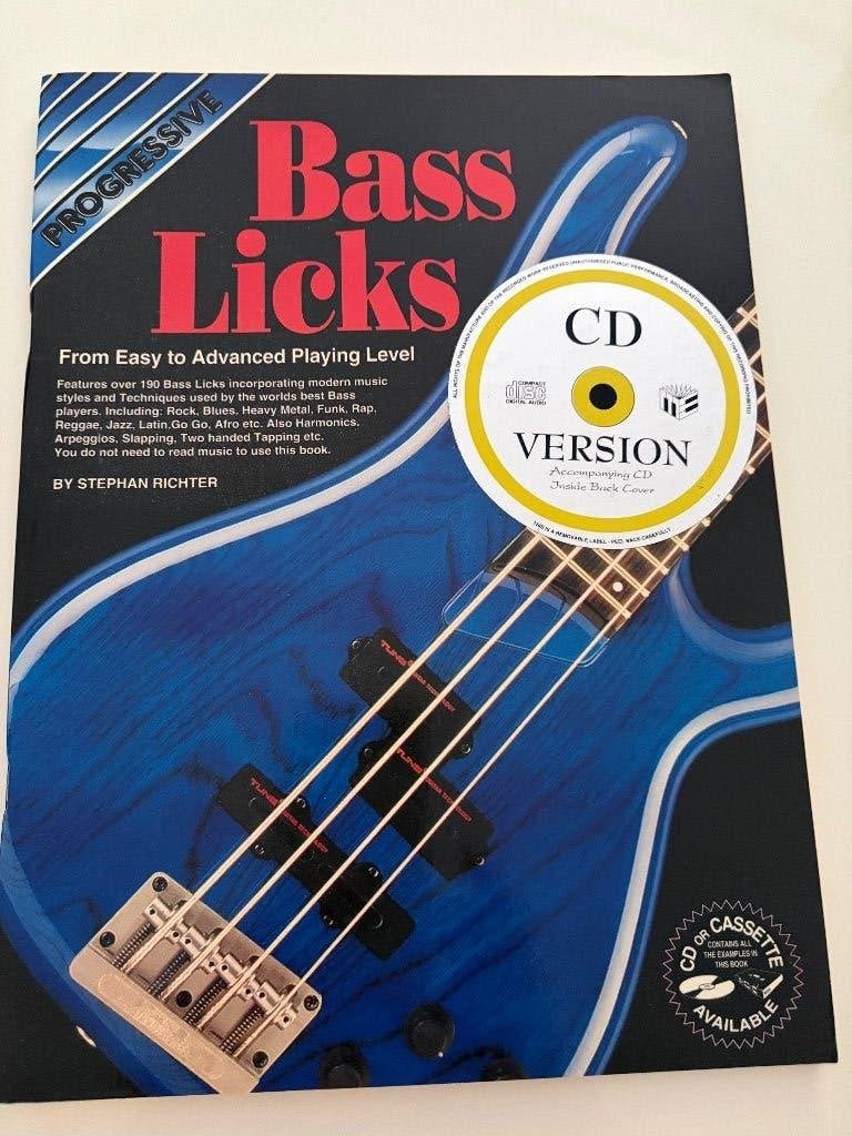 Bass Licks, Muziek en Instrumenten, Basgitaar, Les of Cursus, Ophalen of Verzenden, Zo goed als nieuw