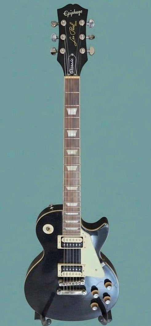Epiphone Les Paul Classic Ebony zwart z.g.a.n, Muziek en Instrumenten, Ophalen, Zo goed als nieuw, Solid body, Epiphone