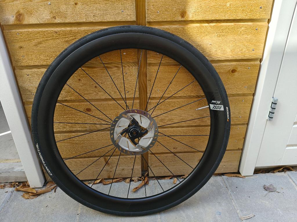 Carbon Voorwiel Rose RC-Fifty disc 28" / 700C, Wiel, Ophalen of Verzenden, Zo goed als nieuw, Racefiets