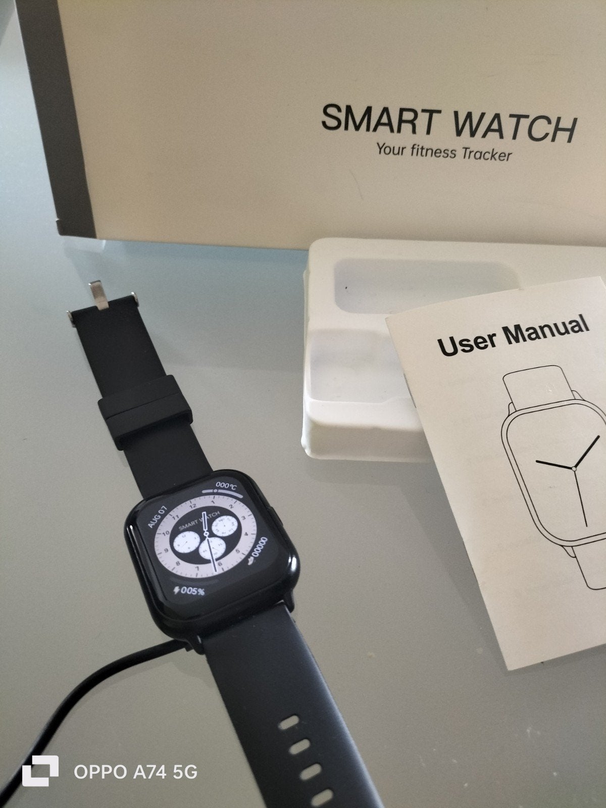 Smartwatch - Zwart - Nieuwstaat your fitness tracker, Hartslag, Onbekend, Zwart, Ophalen of Verzenden