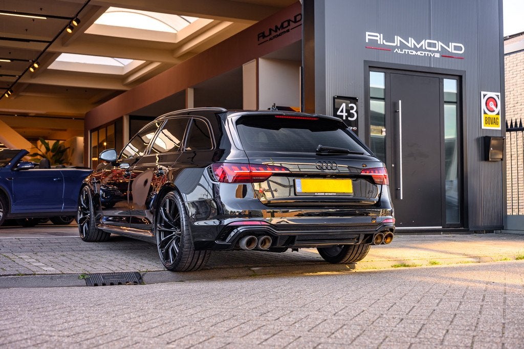 Audi A4 Avant 2.9 TFSI RS 4 ABT-S |Keramisch|Pano|530PK|Mass, Auto's, Audi, Automaat, Gebruikt, Zwart, Vierwielaandrijving