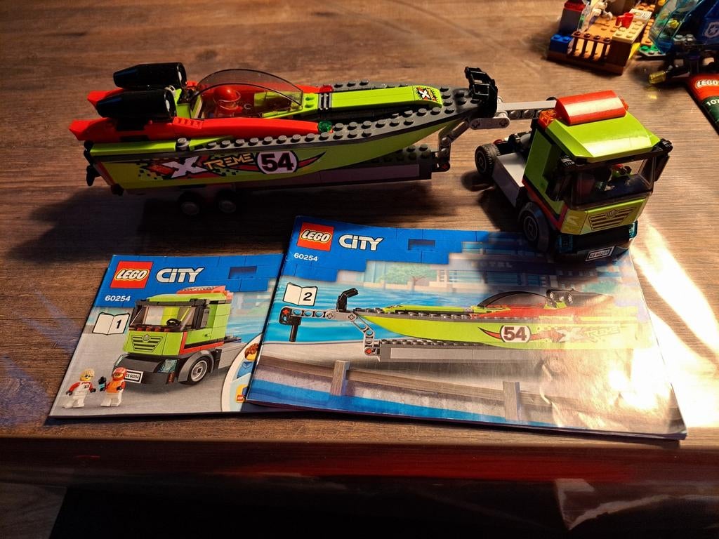 Lego City 60254 Raceboot Transporter, Compleet, City, Lego, Ophalen of Verzenden