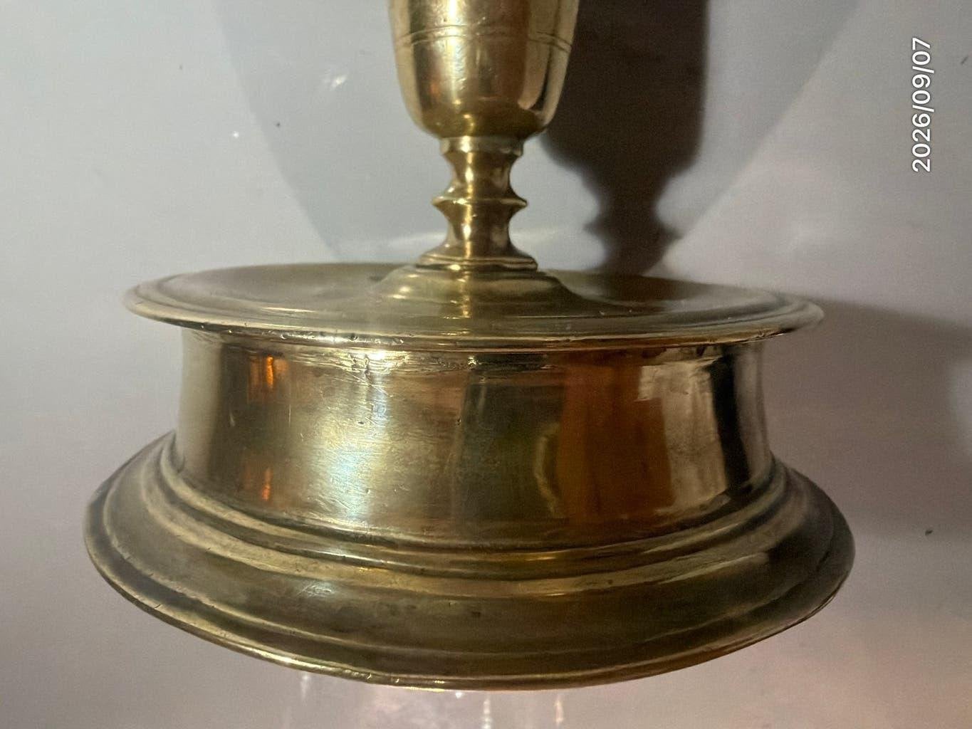 Trommelkandelaar1550–1650 Hollands, Antiek en Kunst, Ophalen of Verzenden, Koper of Brons