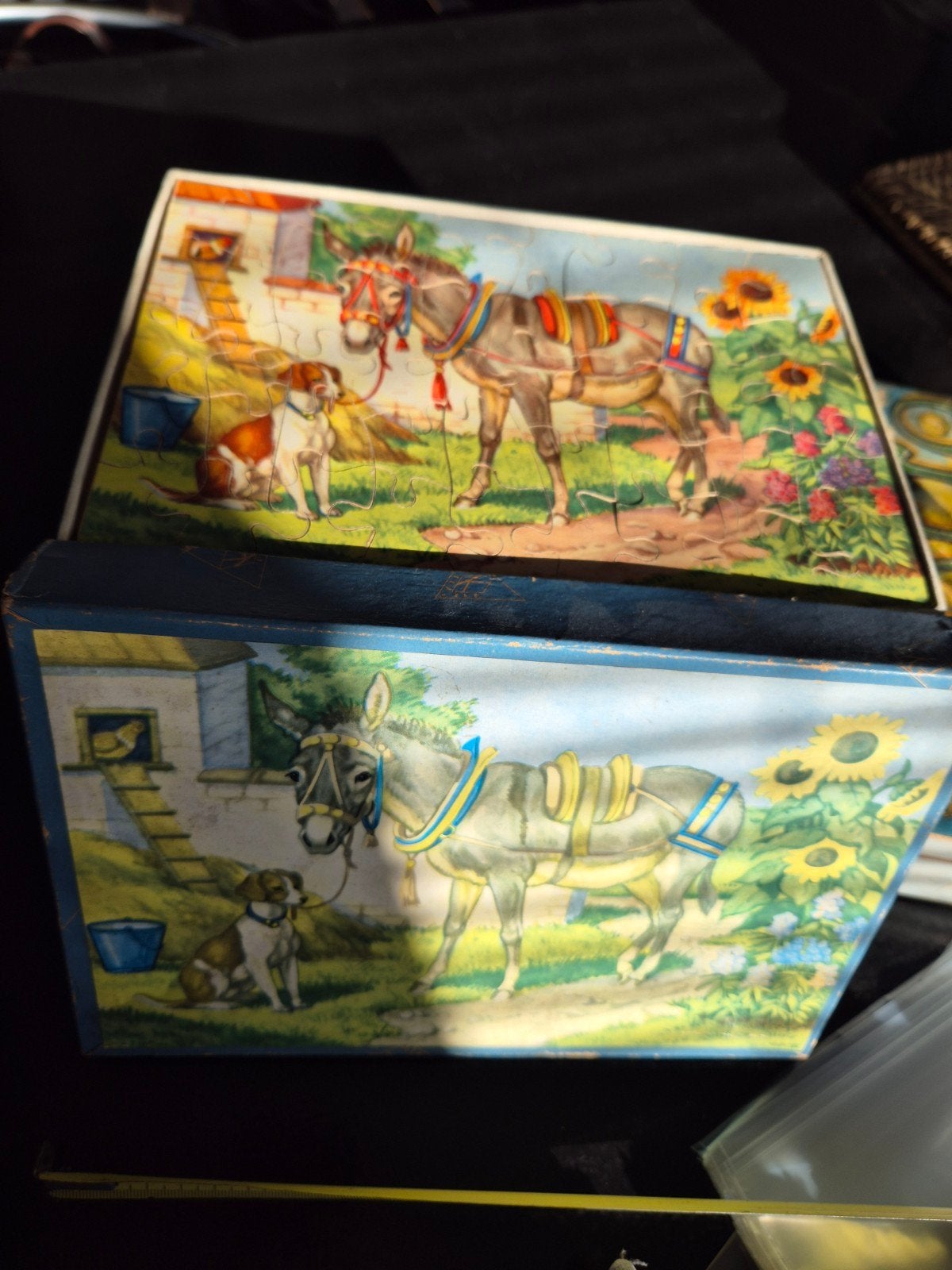 Prachtige Vintage Houten Legpuzzel Herbart (Jaren 50/60), Ophalen of Verzenden, Gebruikt