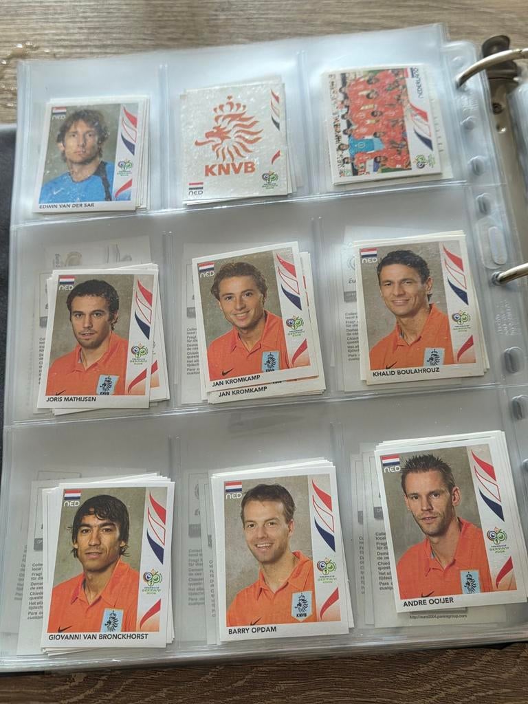 Panini World Cup 2006 team Nederland compleet, Verzamelen, Sportartikelen en Voetbal, Ophalen of Verzenden, Zo goed als nieuw