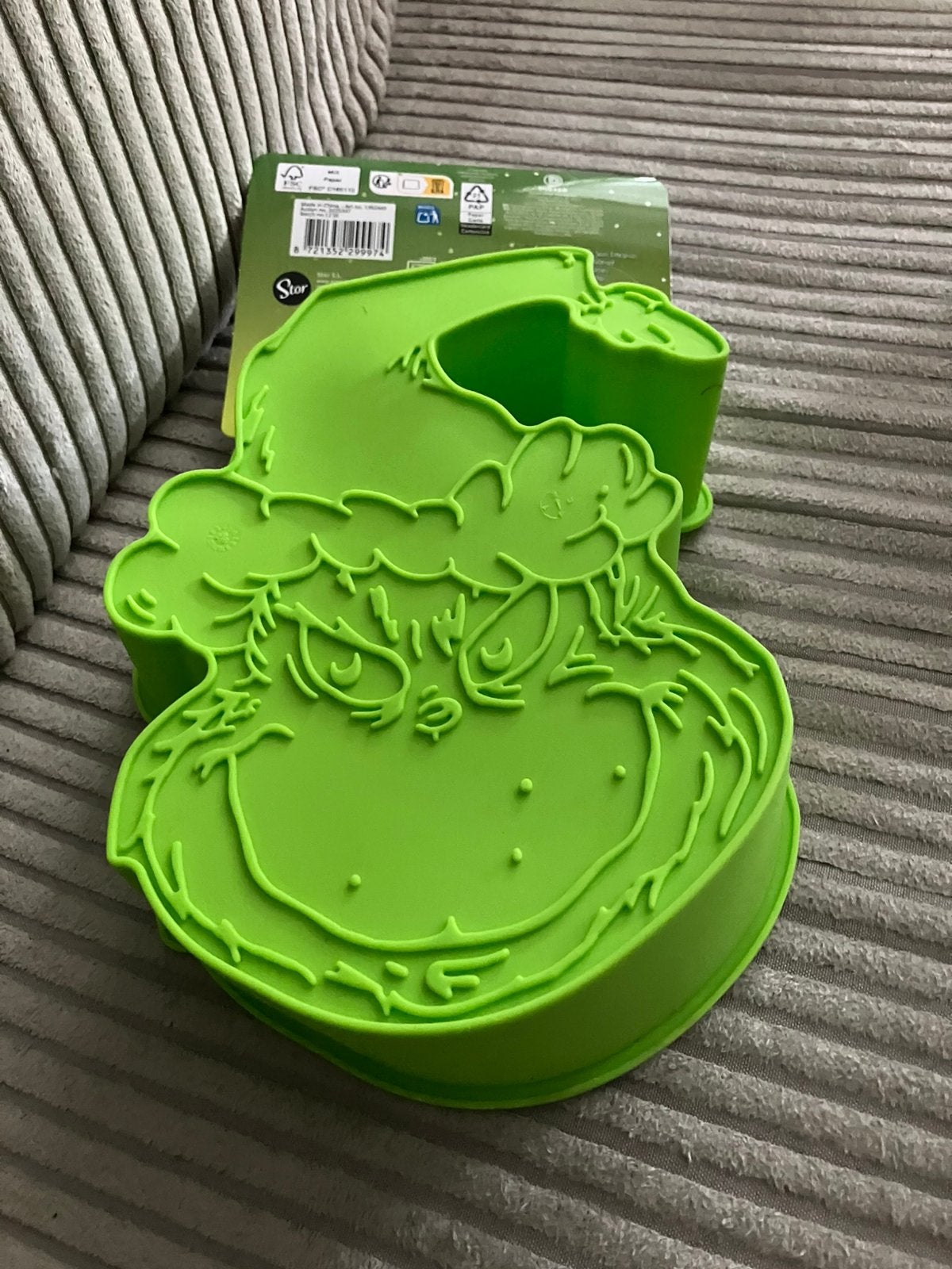 Nieuw met kaartje grinch bakvorm kerst, Ophalen of Verzenden, Nieuw