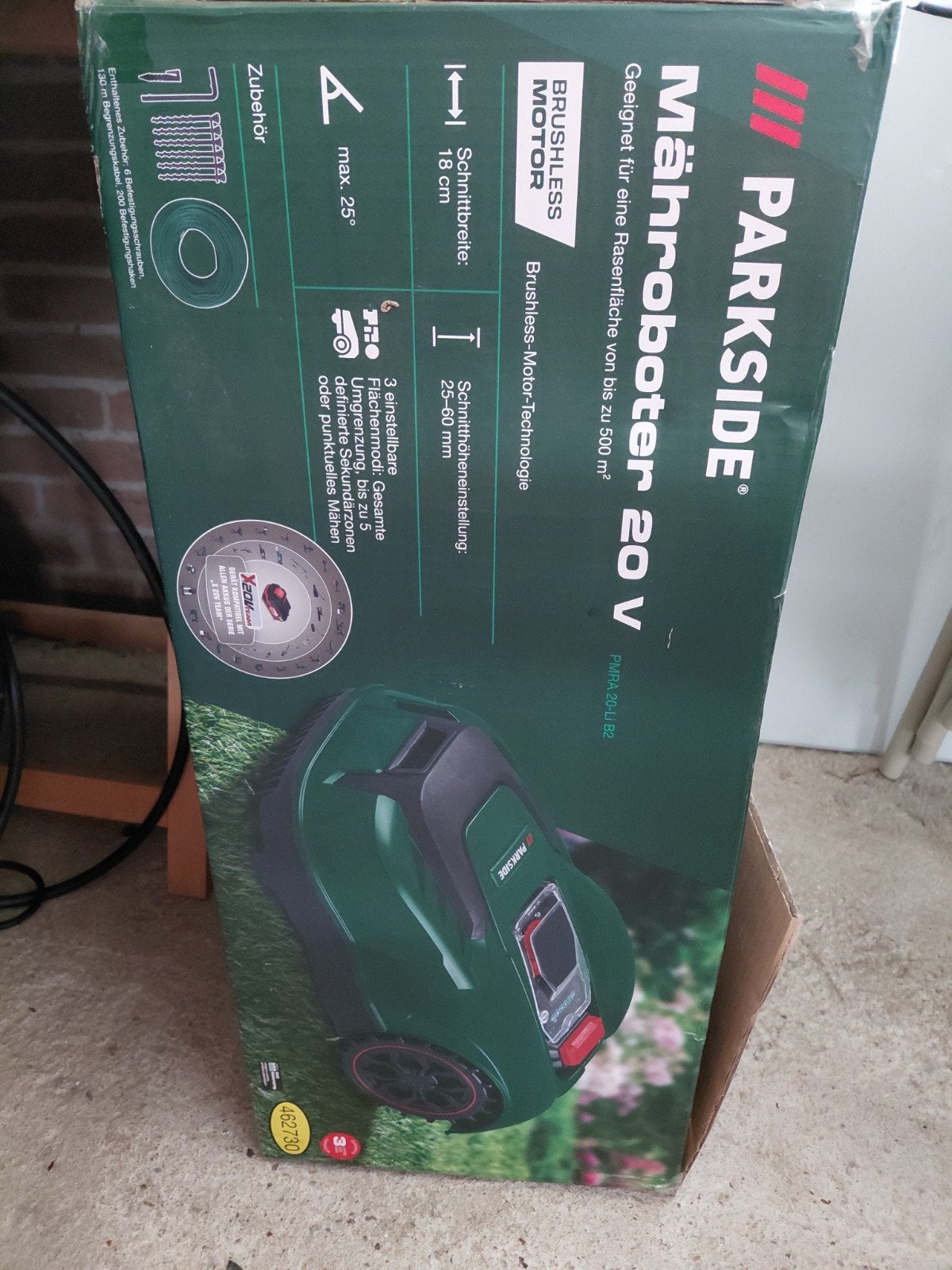 Parkside robotgrasmaaier PMRA 20-Li B2 - Nieuw in doos, Tuin en Terras, Ophalen, Nieuw, Minder dan 20 cm, Parkside