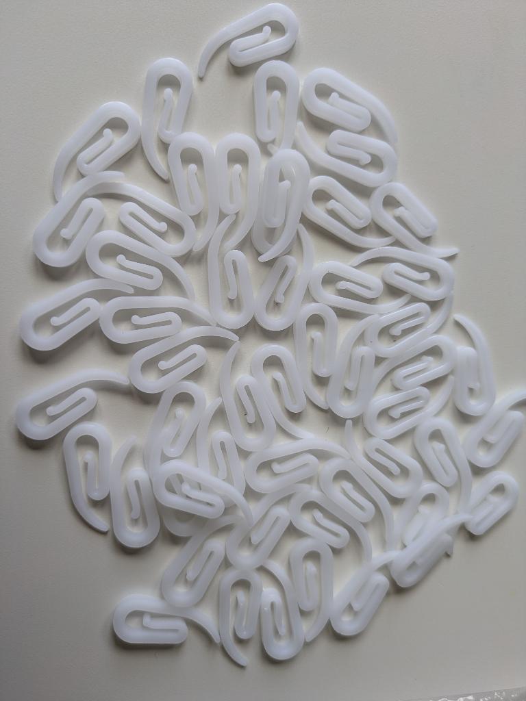Wave Gordijnhaken, Ophalen, Waveplooi, Wit, 50 tot 100 cm