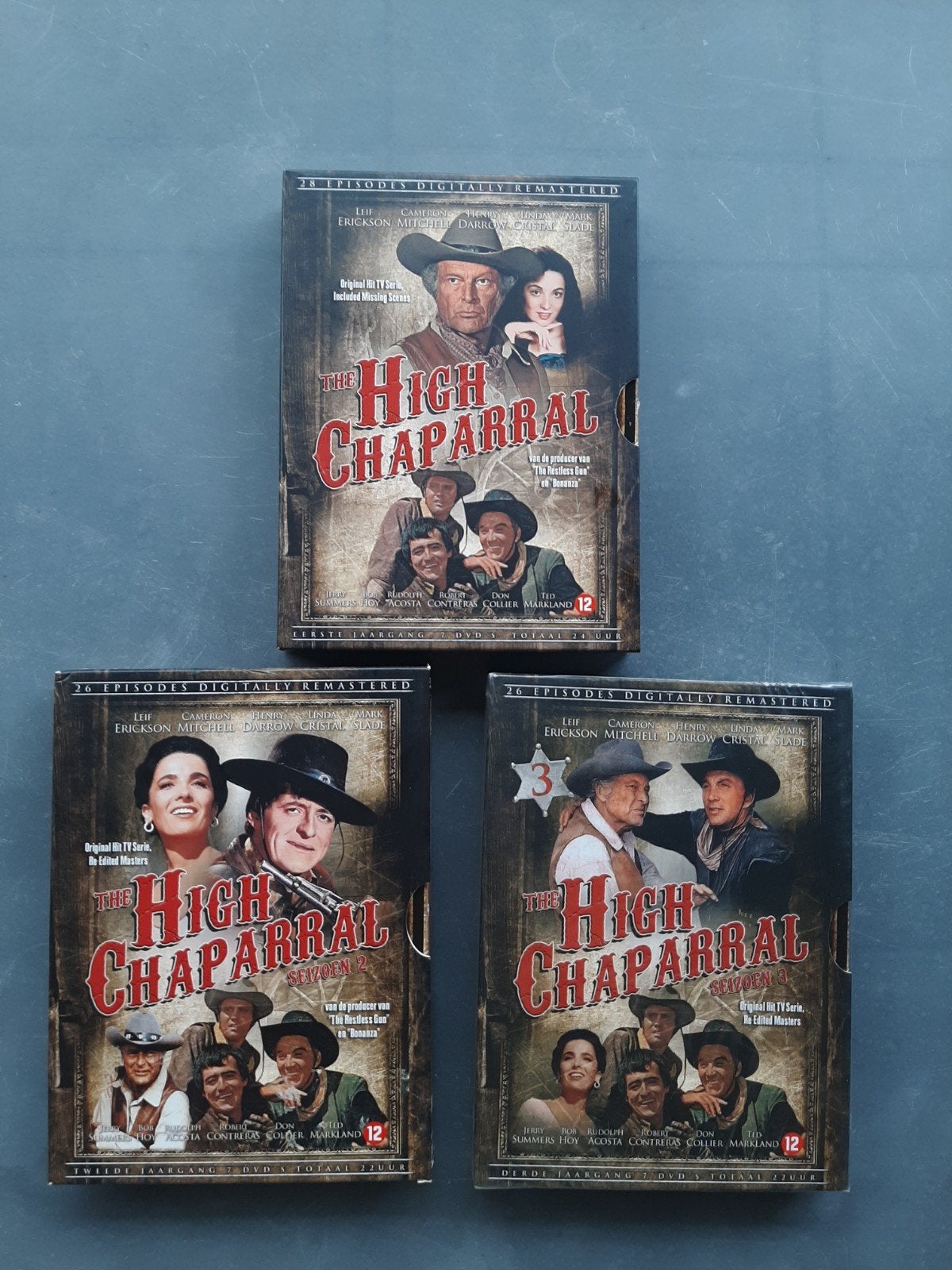 The High Chaparral DVD-boxen (Seizoen 1, 2 en 3), Nederlands, Ophalen of Verzenden, Actie en Avontuur, Vanaf 12 jaar
