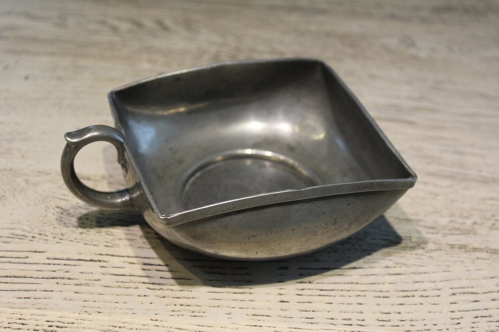 Antiek Nederlands tinnen schaaltje (suikerpot of Porringer), Antiek en Kunst, Ophalen of Verzenden