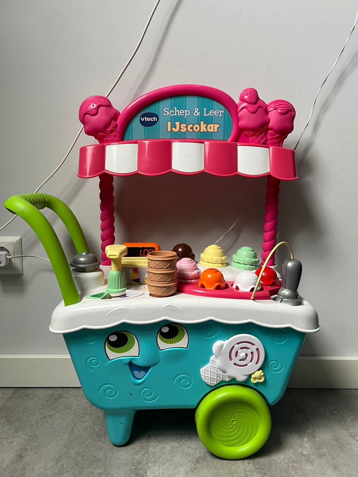 Vtech schep & leer ijscokar, Ophalen, Zo goed als nieuw