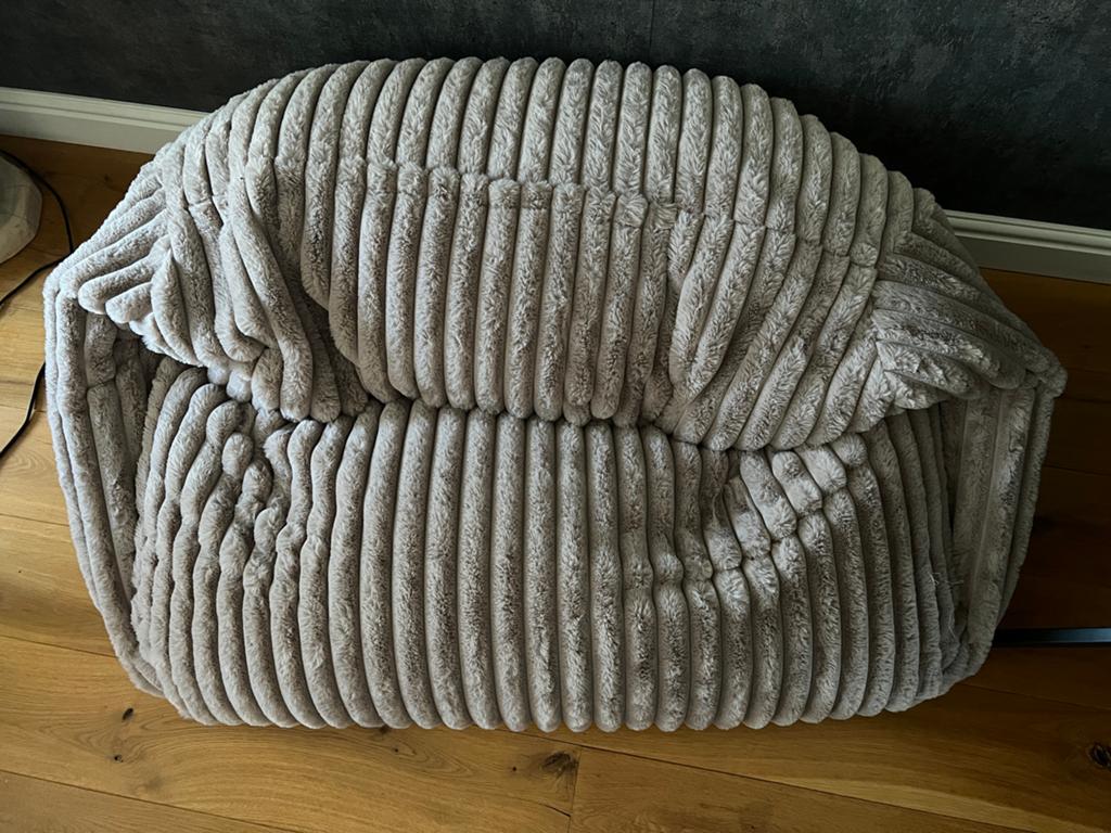 BigBertha Zitzakbank Sabine - Zo goed als nieuw, Huis en Inrichting, Zitzakken, Ophalen, Zo goed als nieuw, Beige, Zitzak