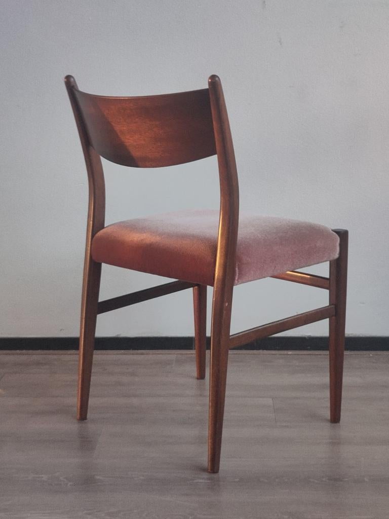 4x stoel Pastoe SA10 eetkamerstoel Cees Braakman teak hout, Ophalen, Gebruikt, Bruin, .
