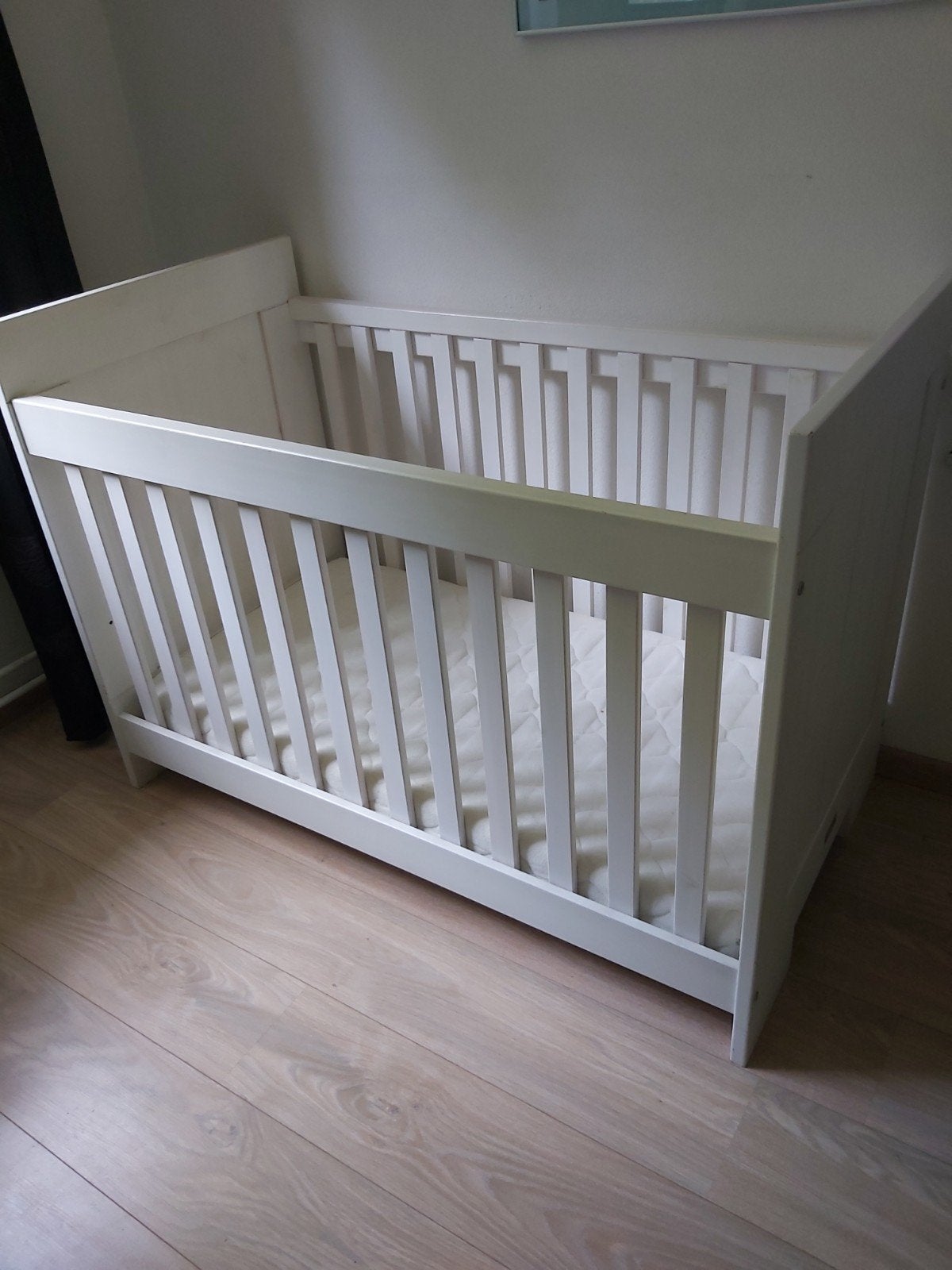 Baby/kinderbedje, wit, Kinderen en Baby's, Kinderkamer | Complete kinderkamers, Ophalen, Gebruikt, Jongetje of Meisje