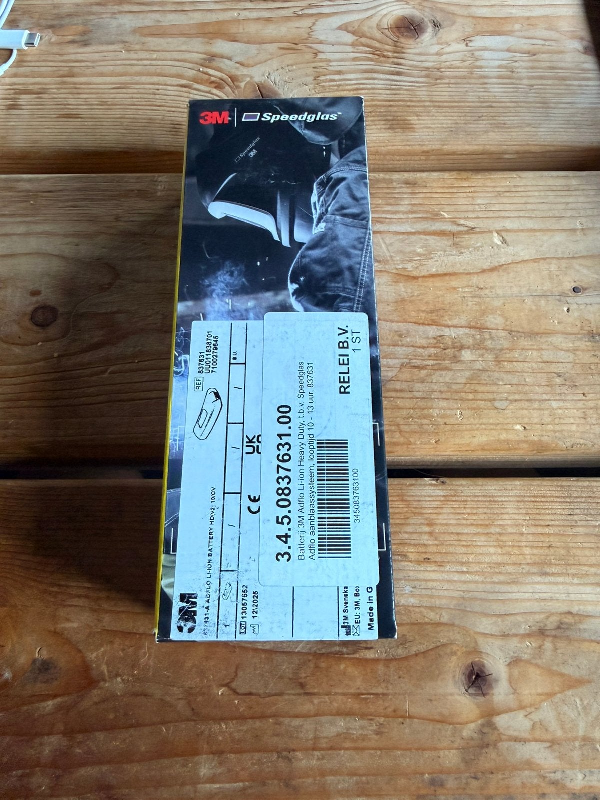3M Speedglas Adflo batterij Li-ion heavy duty 837631 nieuw., Doe-het-zelf en Verbouw, Laskappen, Ophalen of Verzenden, Nieuw