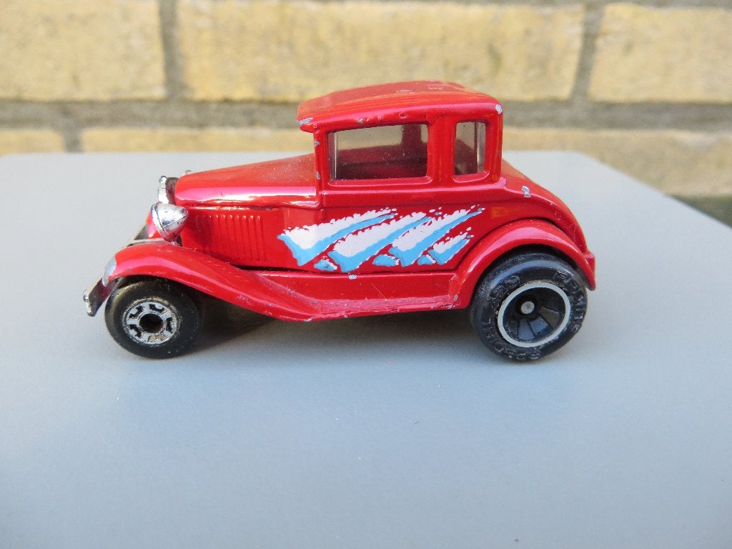 Matchbox Model A Ford Hotrod ROOD, Ophalen of Verzenden, Gebruikt, Auto