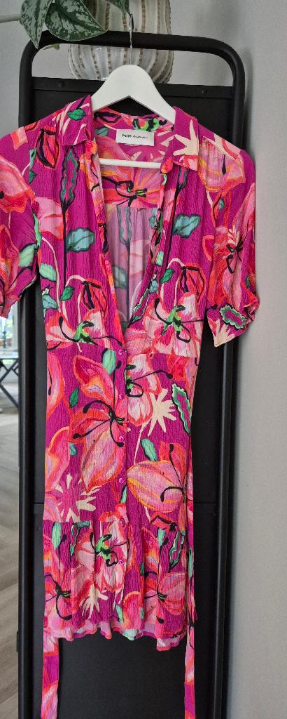 Pom Amsterdam zomer jurk, Kleding | Dames, Jurken, Ophalen of Verzenden, Zo goed als nieuw, Roze, Maat 34 (XS) of kleiner