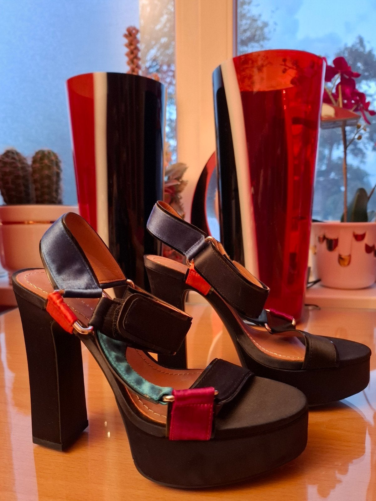 Prachtige sandalen met hoge hak (12cm) en plateau (3cm), Overige kleuren, Nieuw, Zara Woman, Sandalen of Muiltjes