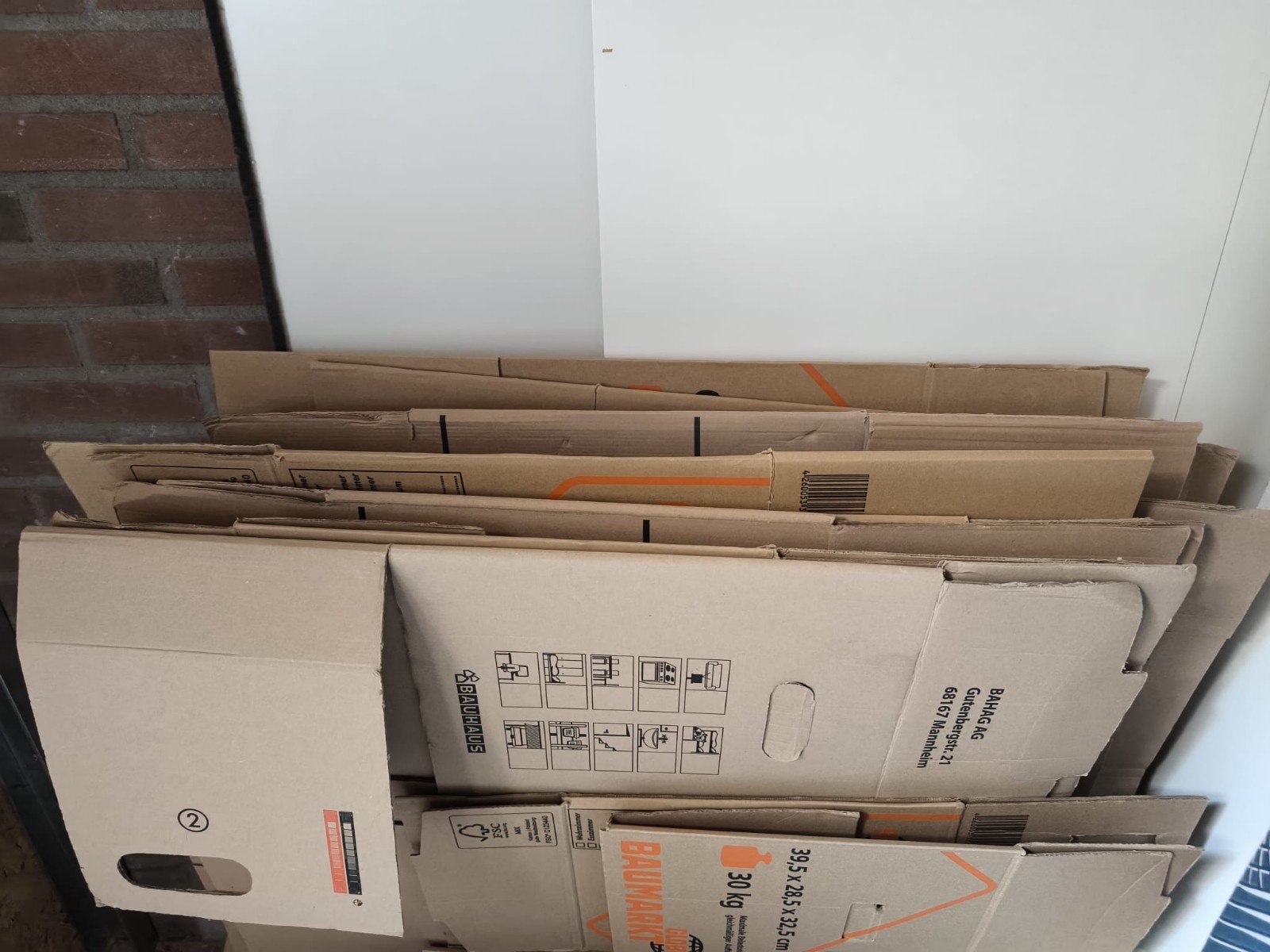10 grote verhuisdozen en 2 kleine, Ophalen, 40 tot 60 cm, 50 tot 75 cm, 35 tot 50 cm