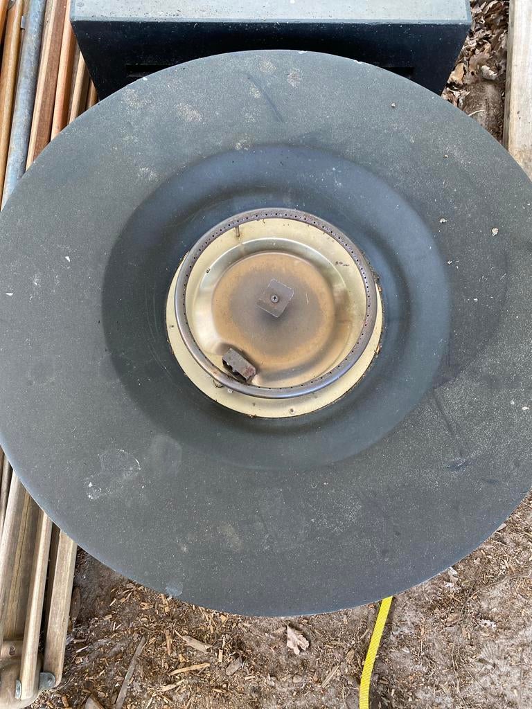 Gezellige gasgestookte buitenhaard, diameter 1 meter, Tuin en Terras, Ophalen, Gebruikt
