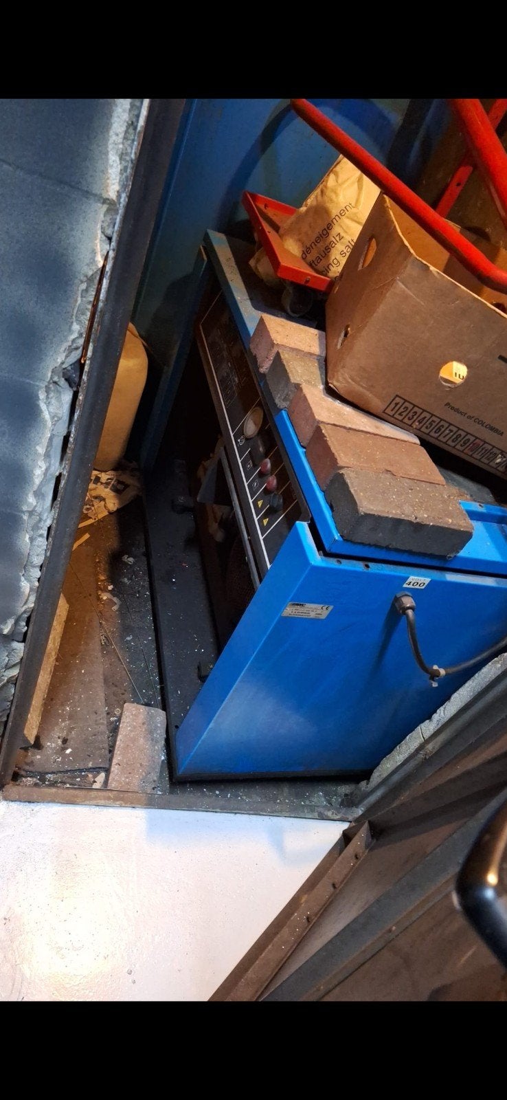 Professionele compressor met defect voor de handige Harry, Doe-het-zelf en Verbouw, Ophalen, Gebruikt, Minder dan 6 bar