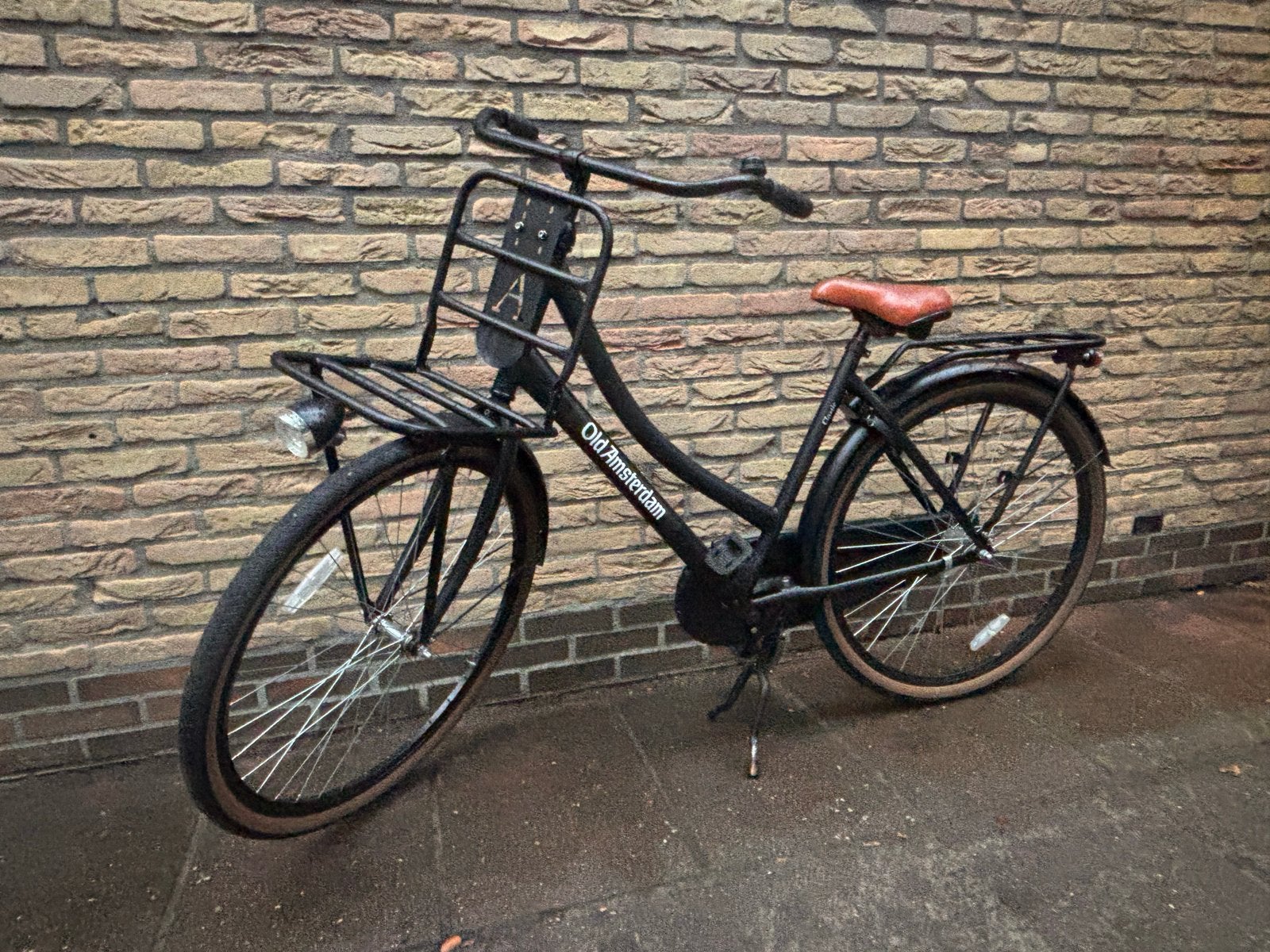Old Amsterdam Damesfiets met voordrager, Terugtraprem, Ophalen, Overige merken, 53 tot 56 cm