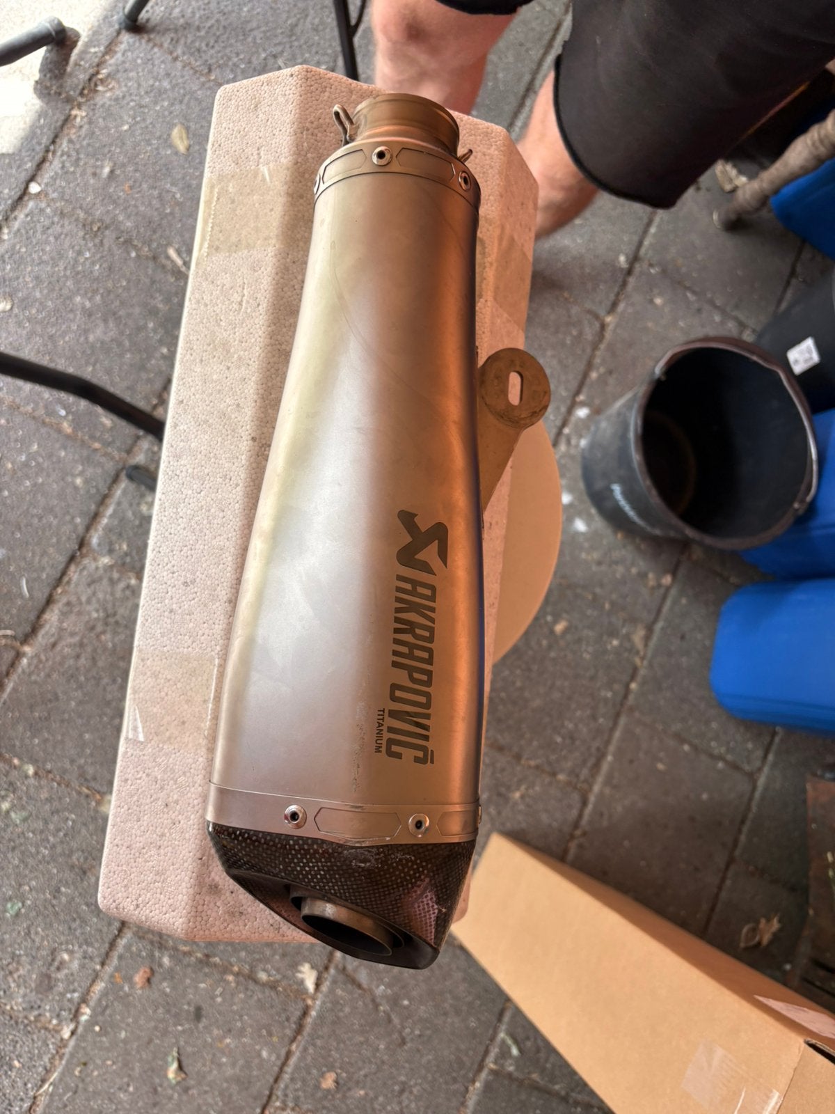 Akrapovič einddemper te koop, Motoren, Onderdelen | BMW, Ophalen