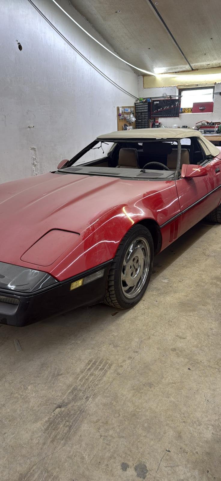 Corvette  c4.  1986.  Usa title  ook onderdelen, Auto's, Particulier, Te koop