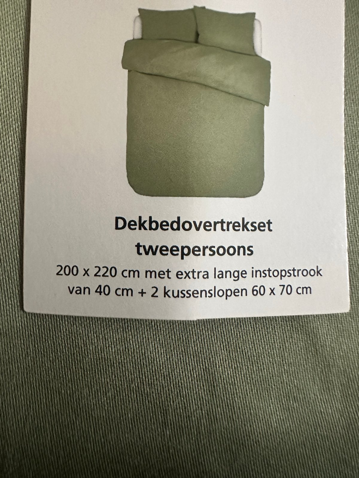 WIMPEL-STIP GREEN BAY Dekbedovertrekset Tweepersoons, Dekbedovertrek, Katoen, Ophalen of Verzenden, Overige merken
