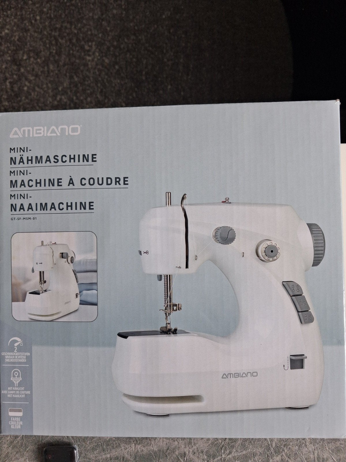 Ambiano Mini Naaimachine -  nieuwe in de doos, Ophalen, Nieuw, Naaimachine, Overige merken