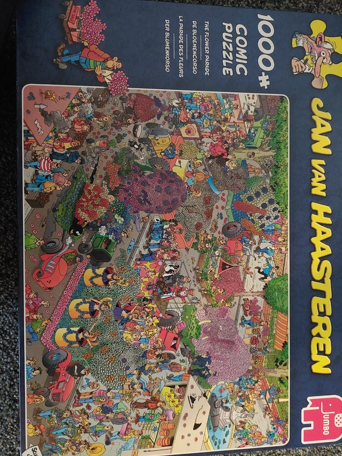 Jan van Haasteren De Bloemencorso 1000 stukjes, Ophalen, 500 t/m 1500 stukjes, Zo goed als nieuw, Legpuzzel