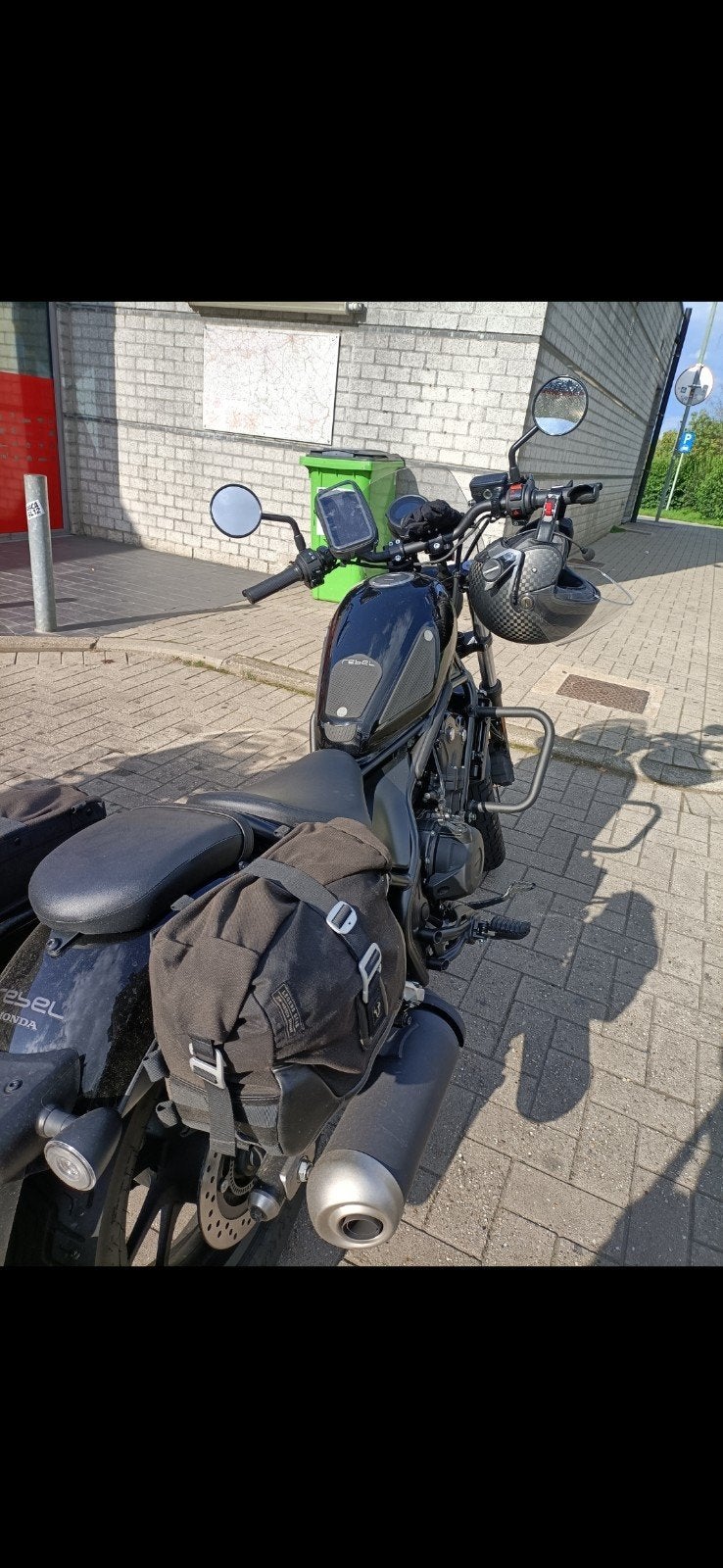 Zijtassen honda rebel 500, Ophalen