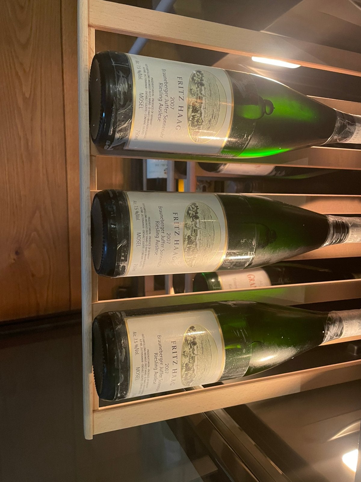 Fritz Haag Auslese 2007 Brauneberger Juffer Sonnenuhr, Ophalen of Verzenden, Zo goed als nieuw, Overige gebieden, Witte wijn