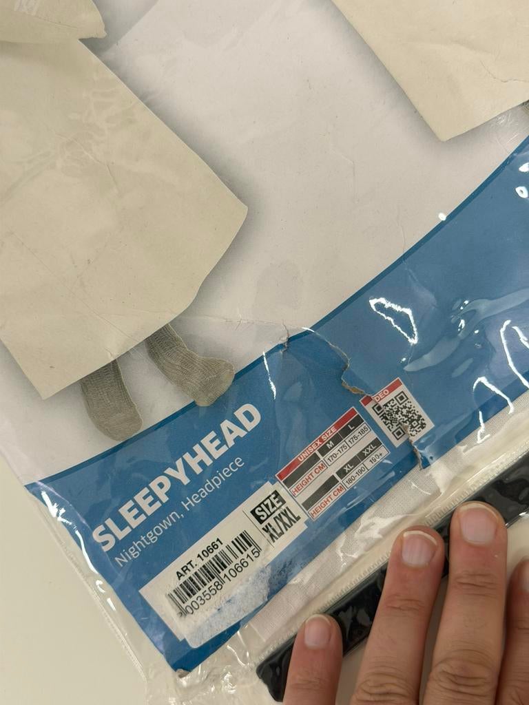 Slaap kostuum nachtjapon Jaap XL nieuw carnaval verkleden, Ophalen of Verzenden, H, H, H