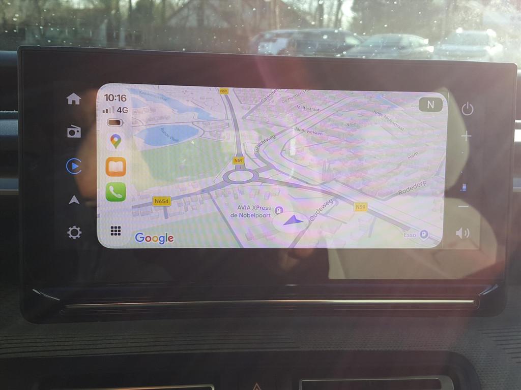 CITROEN E-C3 EV 44kWh 113pk Max 3-fase Apple Carplay & Andro, 12 maanden, Gebruikt, Blauw, Leder en Stof
