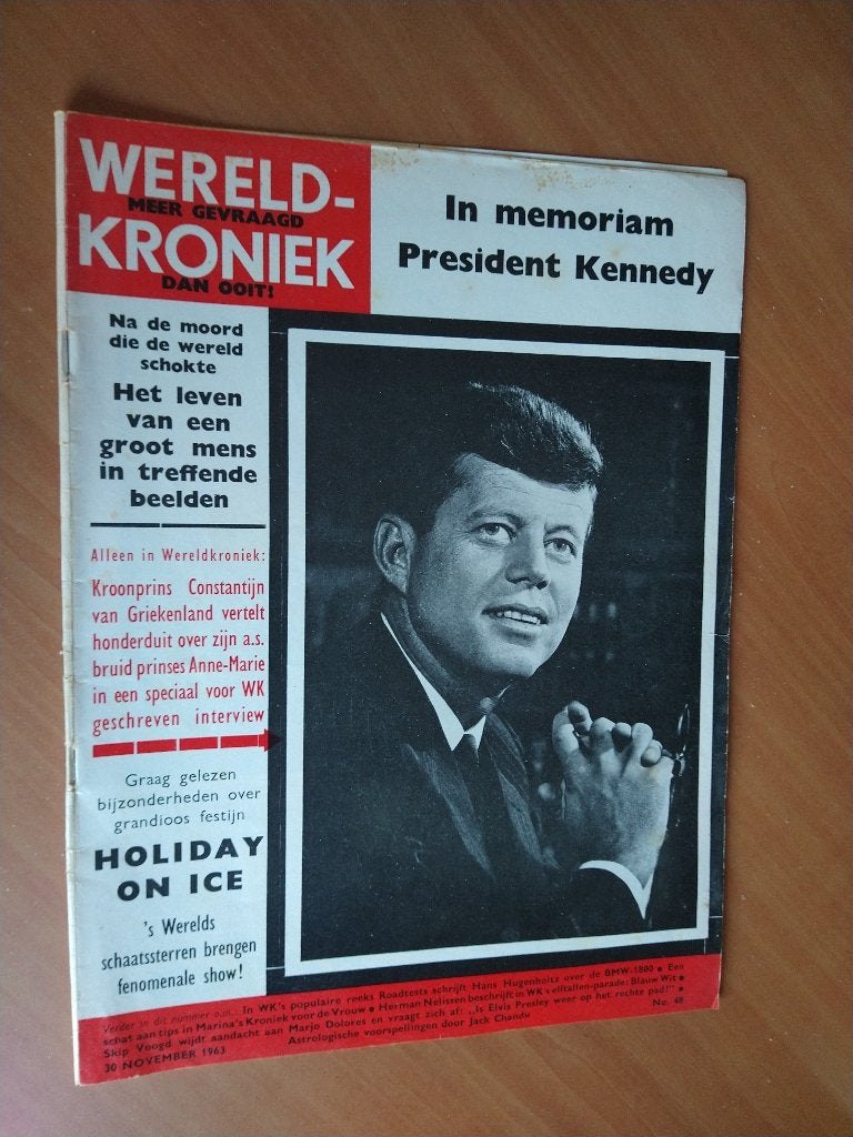 Wereldkroniek nr. 48 - 1963. In memoriam President Kennedy, Ophalen of Verzenden, Gelezen, Muziek, Film of Tv