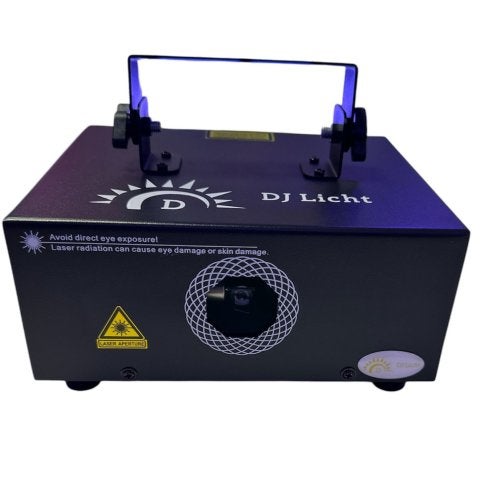 DJLicht 2W en 3W animatie laser met bluetooth en app, Geluidgestuurd, ., Nieuw, Ophalen of Verzenden