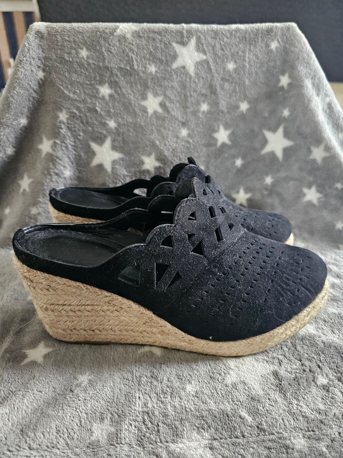 Espadrilles Klompen, Zwart, Ophalen of Verzenden, Zo goed als nieuw, Espadrilles of Moccasins