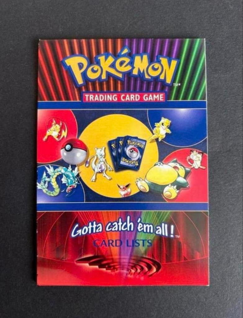 WOTC Pokemon Cardlist, Ophalen of Verzenden, Zo goed als nieuw
