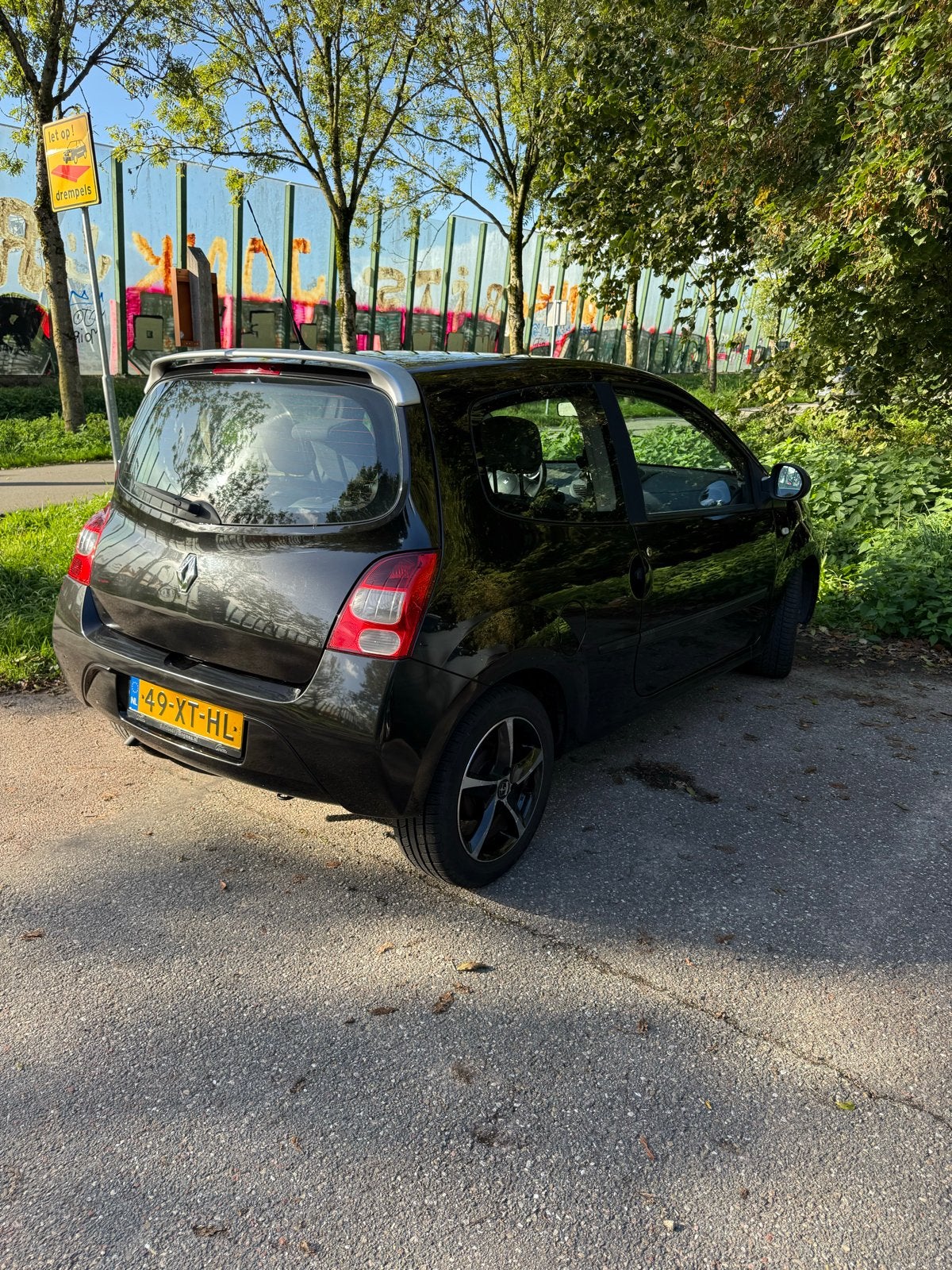 Renault Twingo 1.2 16V 2007 Zwart, Voorwielaandrijving, Twingo, 31 €/maand, 4 cilinders