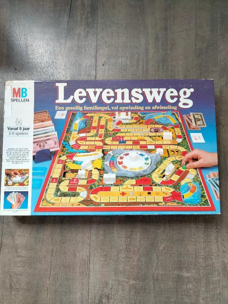 Levensweg, Hobby en Vrije tijd, Gezelschapsspellen | Bordspellen, Ophalen of Verzenden, Gebruikt, MB Spellen