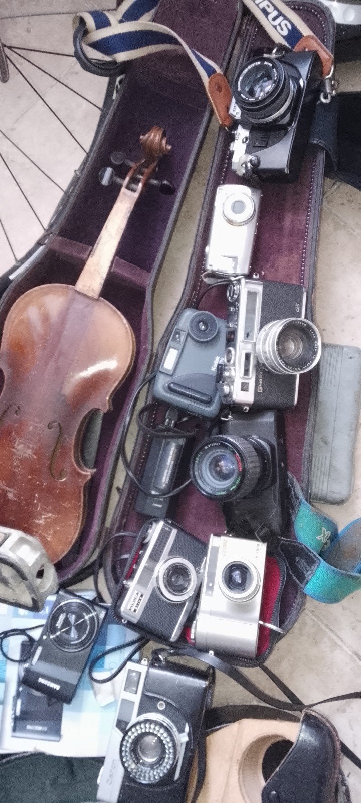 oude camera s te koop is Olympus,Canon,rtc, Ophalen of Verzenden, Gebruikt